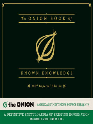 cover image of The Onion Book of Known Knowledge